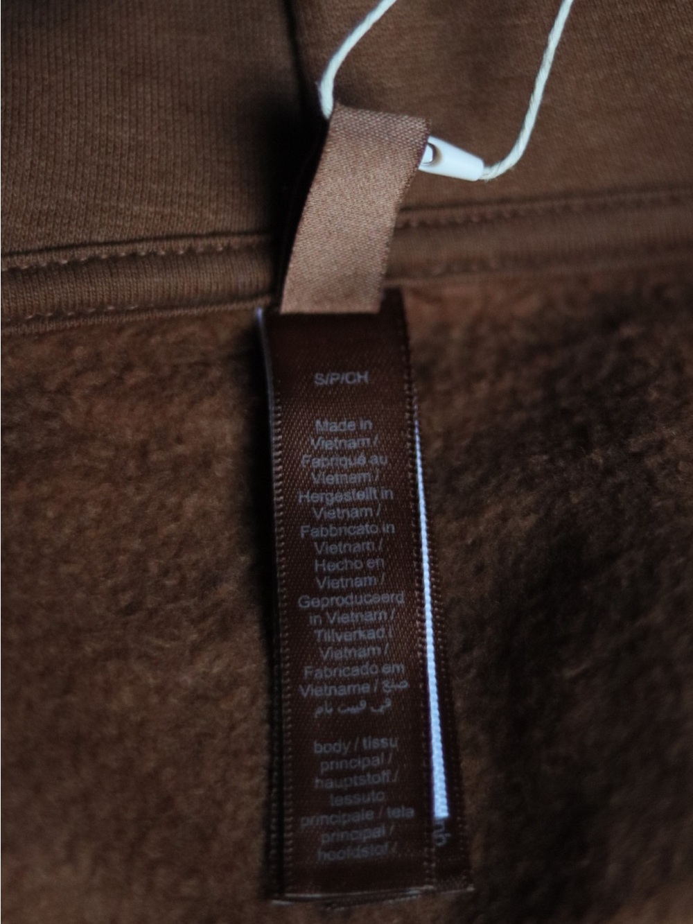 SKIMS Brown Full-Zip Utility Hoodie with Chest Logo - Picture 10 of 11